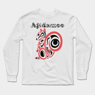 Indigenous Squirrel (Ajidamoo) Long Sleeve T-Shirt